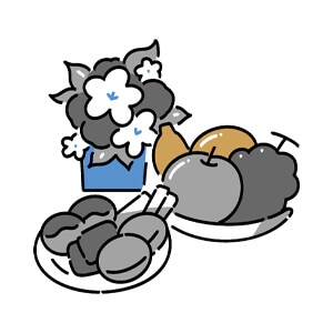 枕飾用生花・果物・菓子